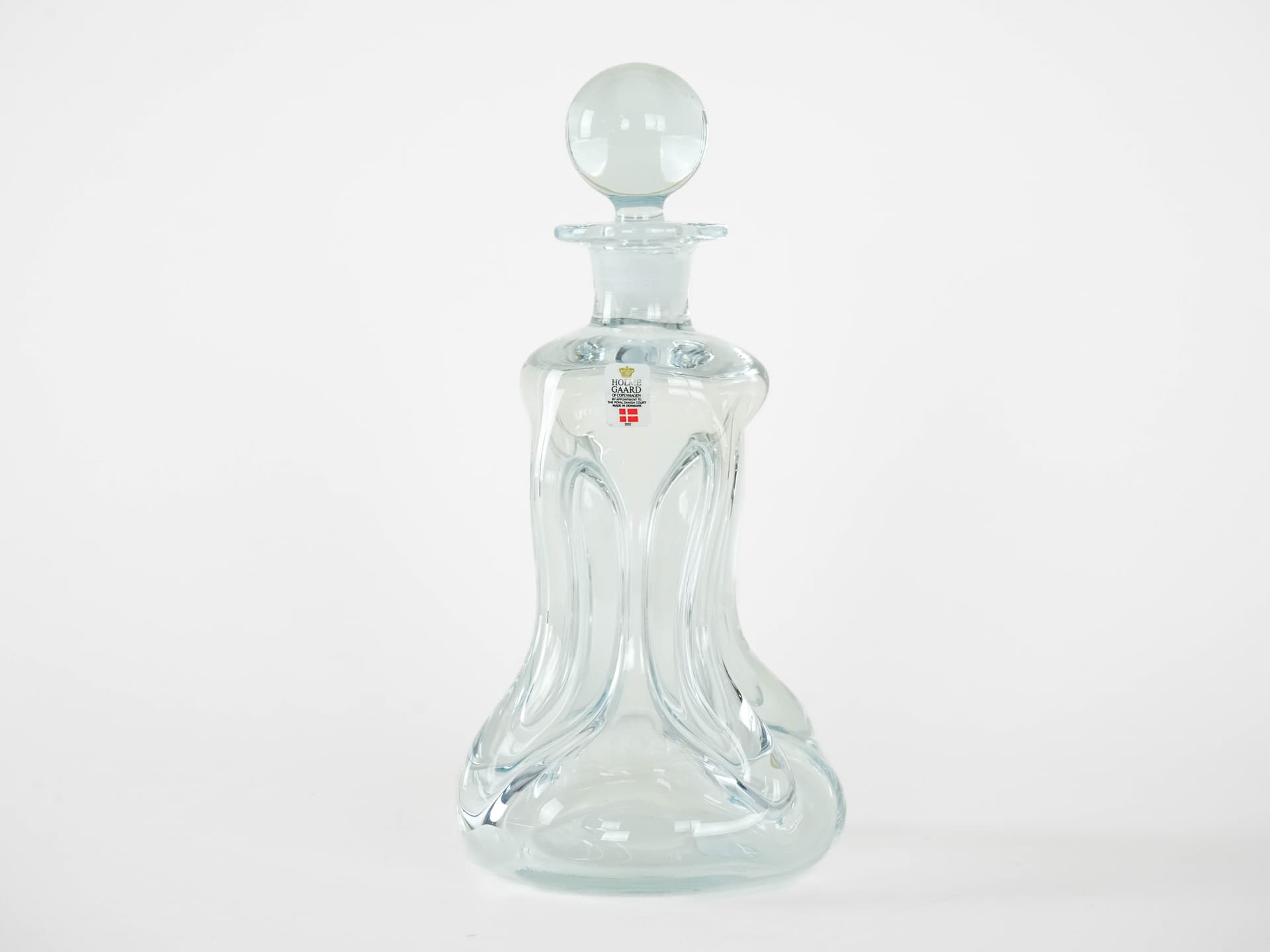 Decanter Kluk, transparent glass, Holmegaard, Denmark, 1970s. - 173061