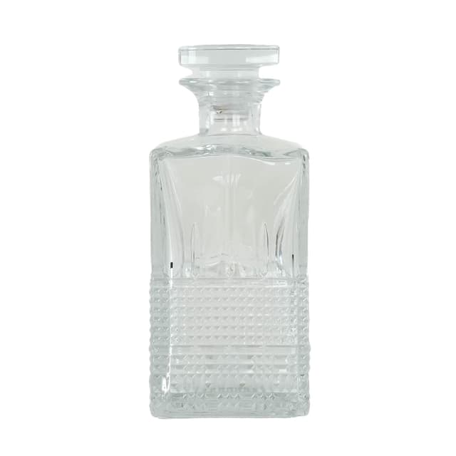 Decanter, transparent glass, Denmark, 1970s - DIMENSION