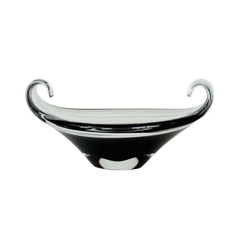 Centerpiece, Murano, black glass, Italy, 1950s.