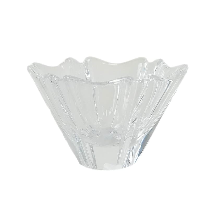 Bowl Orion, transparent crystal, Orrefors, Sweden, 1970s.