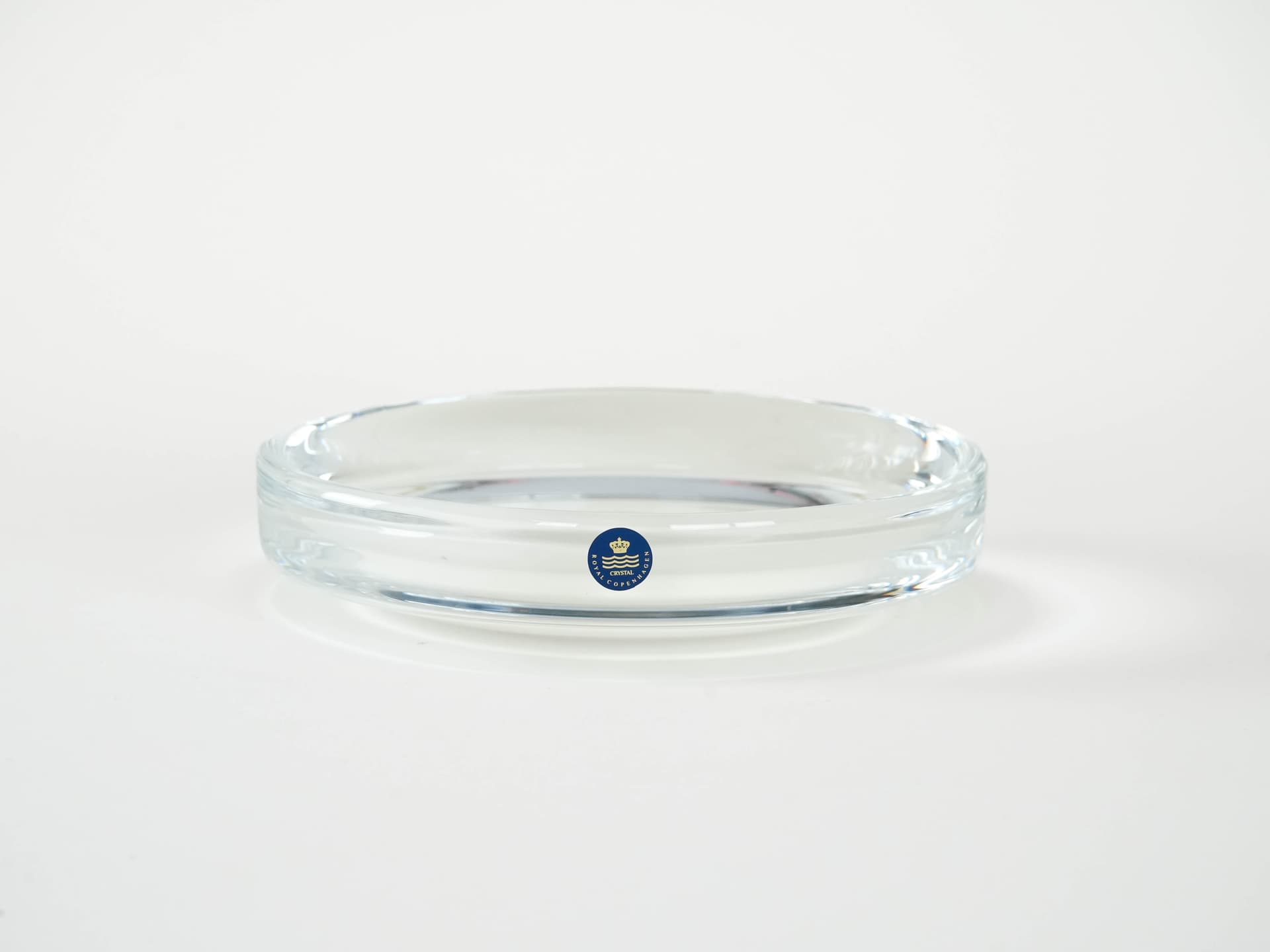 Centerpiece bowl, transparent crystal, Royal Copenhagen, Denmark, 1970s. - 173159