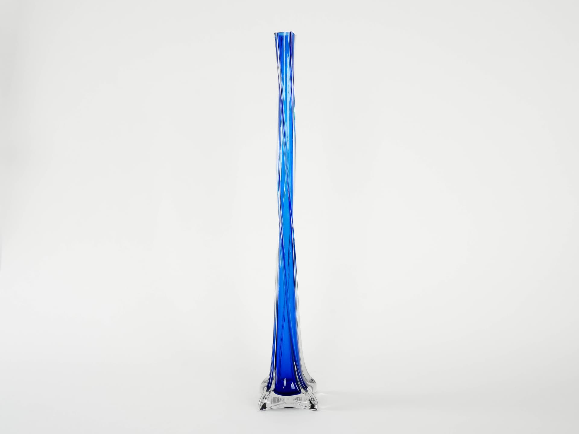 Vase, cobalt blue glass, Denmark, 1970s. - 173168