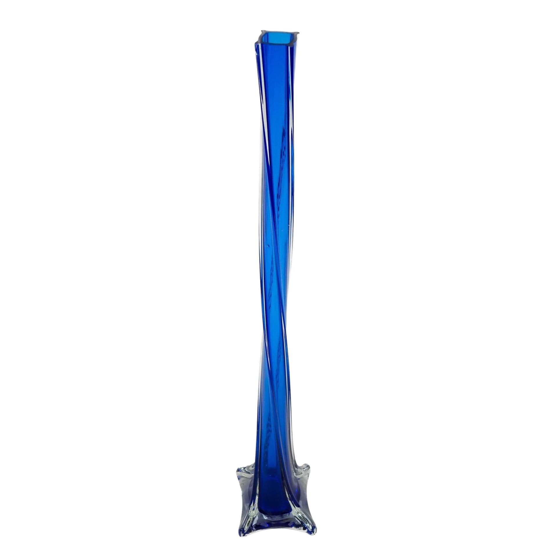 Vase, cobalt blue glass, Denmark, 1970s.