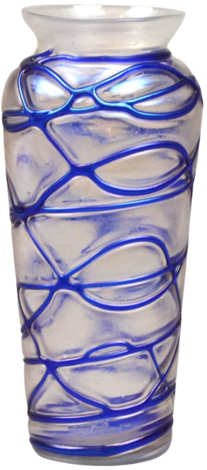 Wazon secesyjny, szkło mlecznobiałe, Pallme-Koenig, Czechy, początek XX w.