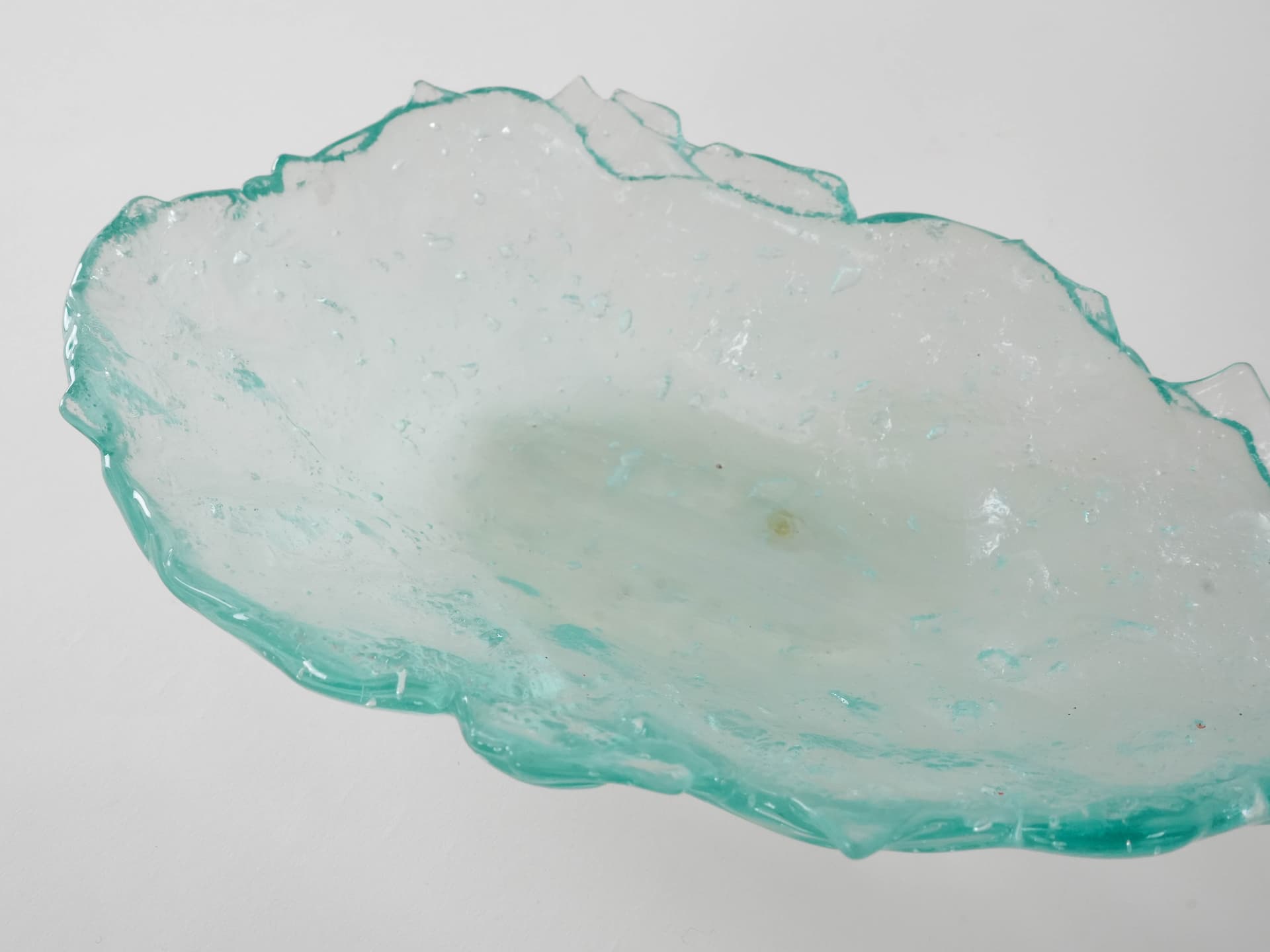 Centerpiece, transparent glass, Denmark, 1970s. - 173189