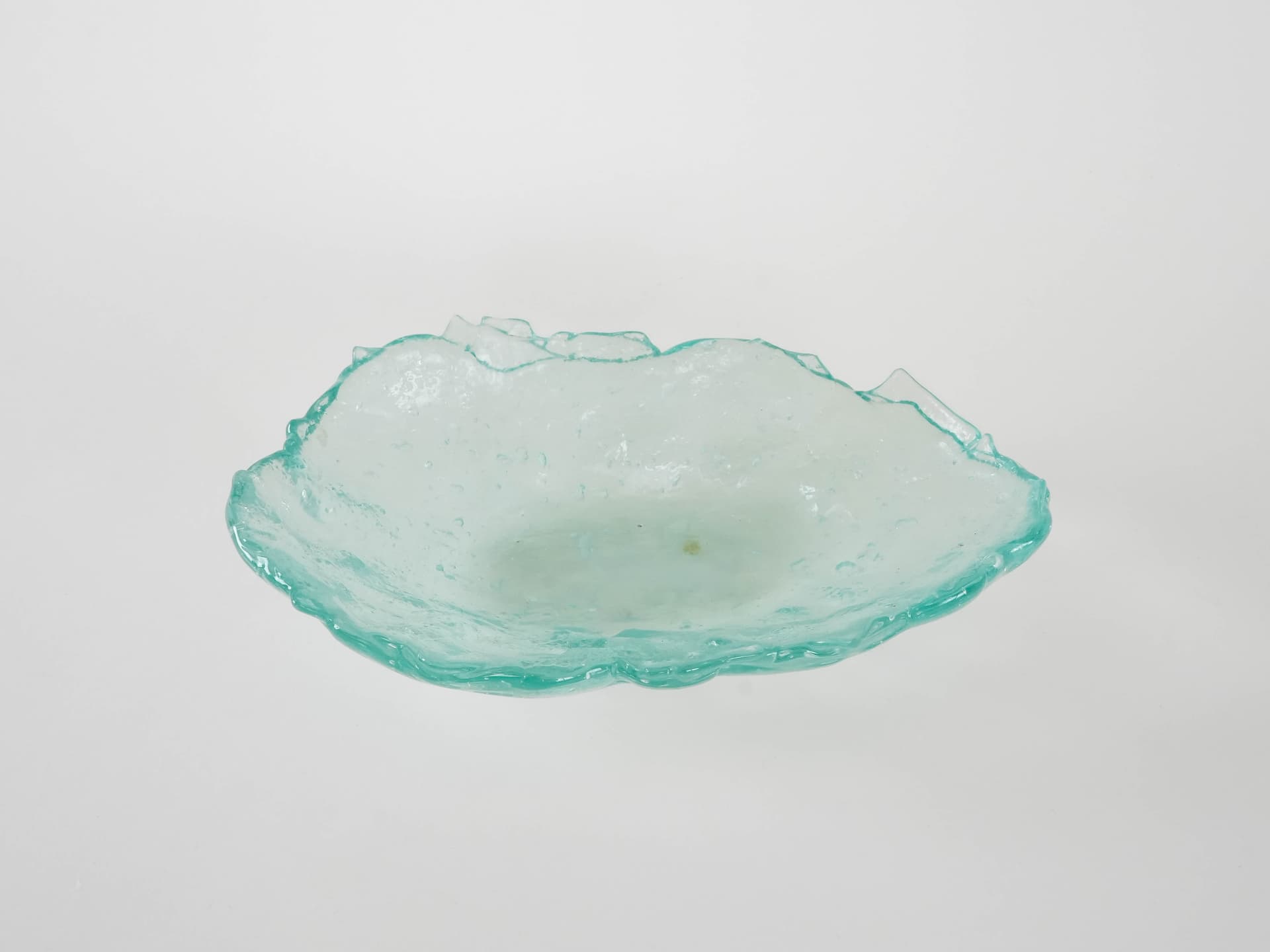 Centerpiece, transparent glass, Denmark, 1970s. - 173187