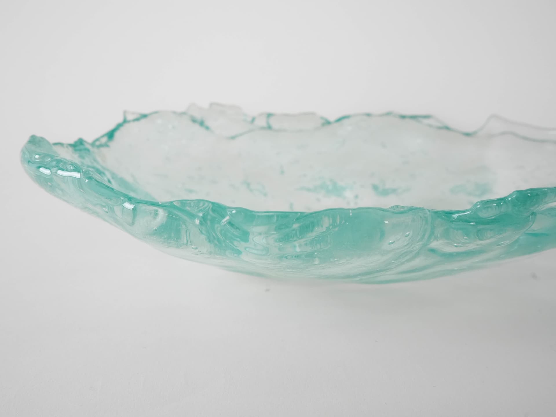 Centerpiece, transparent glass, Denmark, 1970s. - 173190