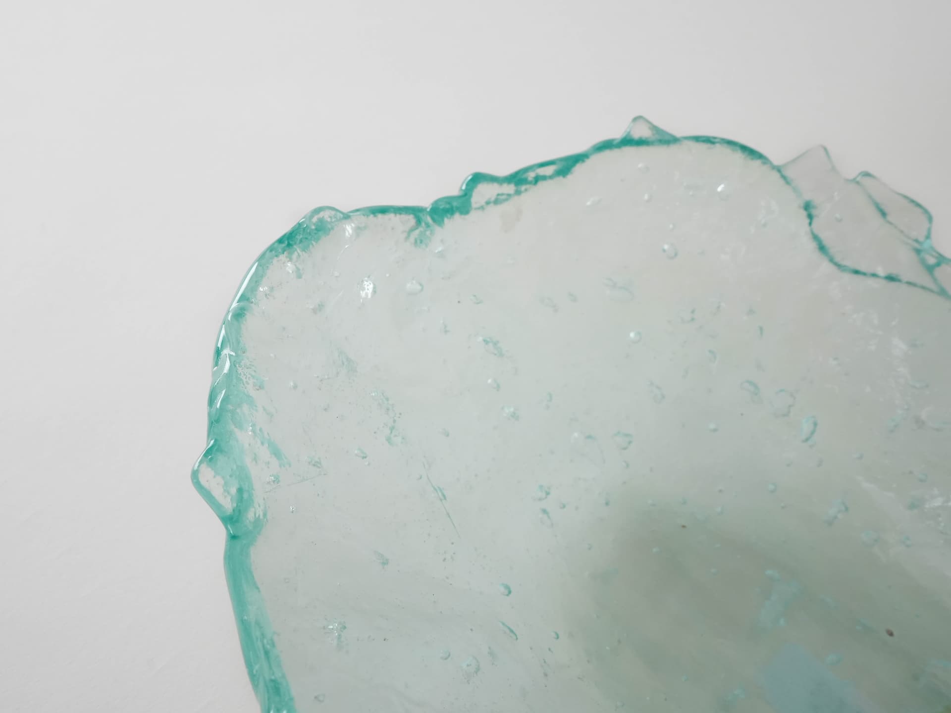 Centerpiece, transparent glass, Denmark, 1970s. - 173191