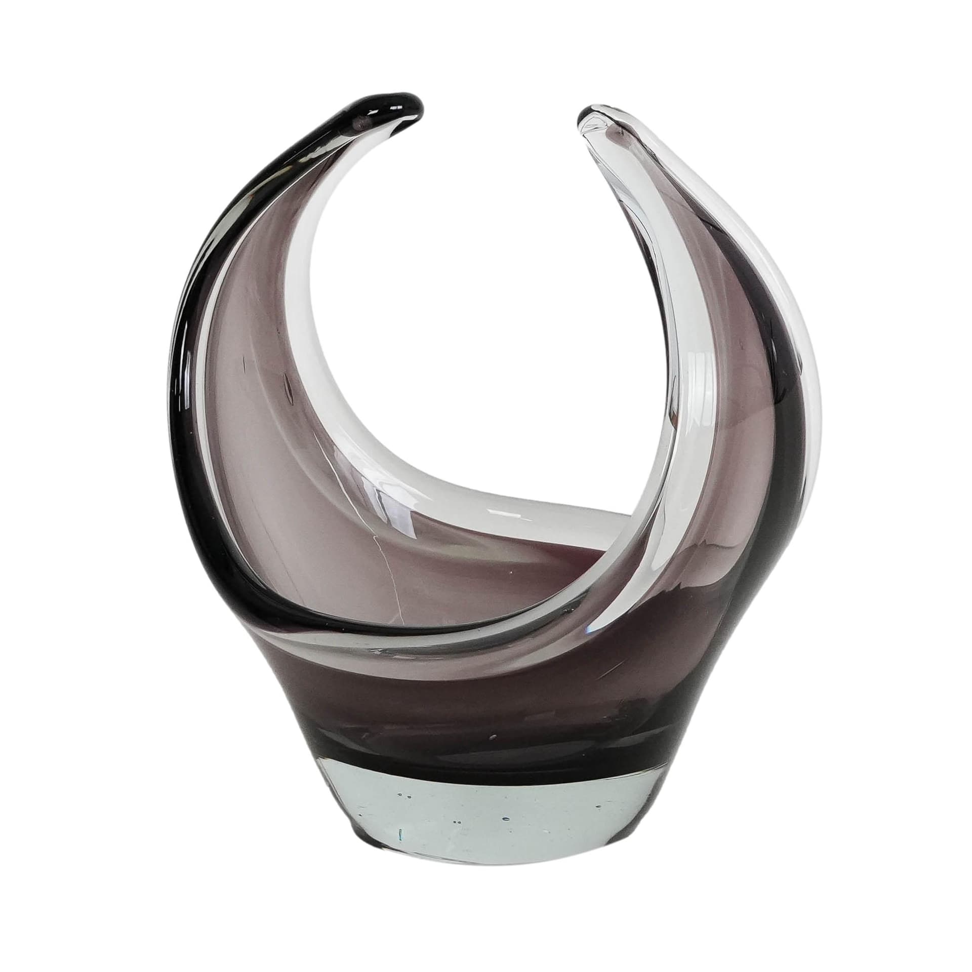 Fruit bowl, violet glass, Italy, 1960s. - 173201