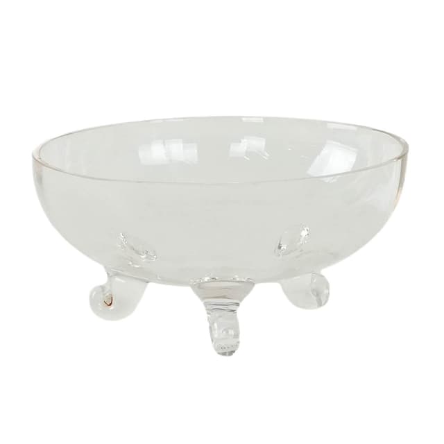 Bowl, transparent glass, Denmark, 1970s. - DIMENSION