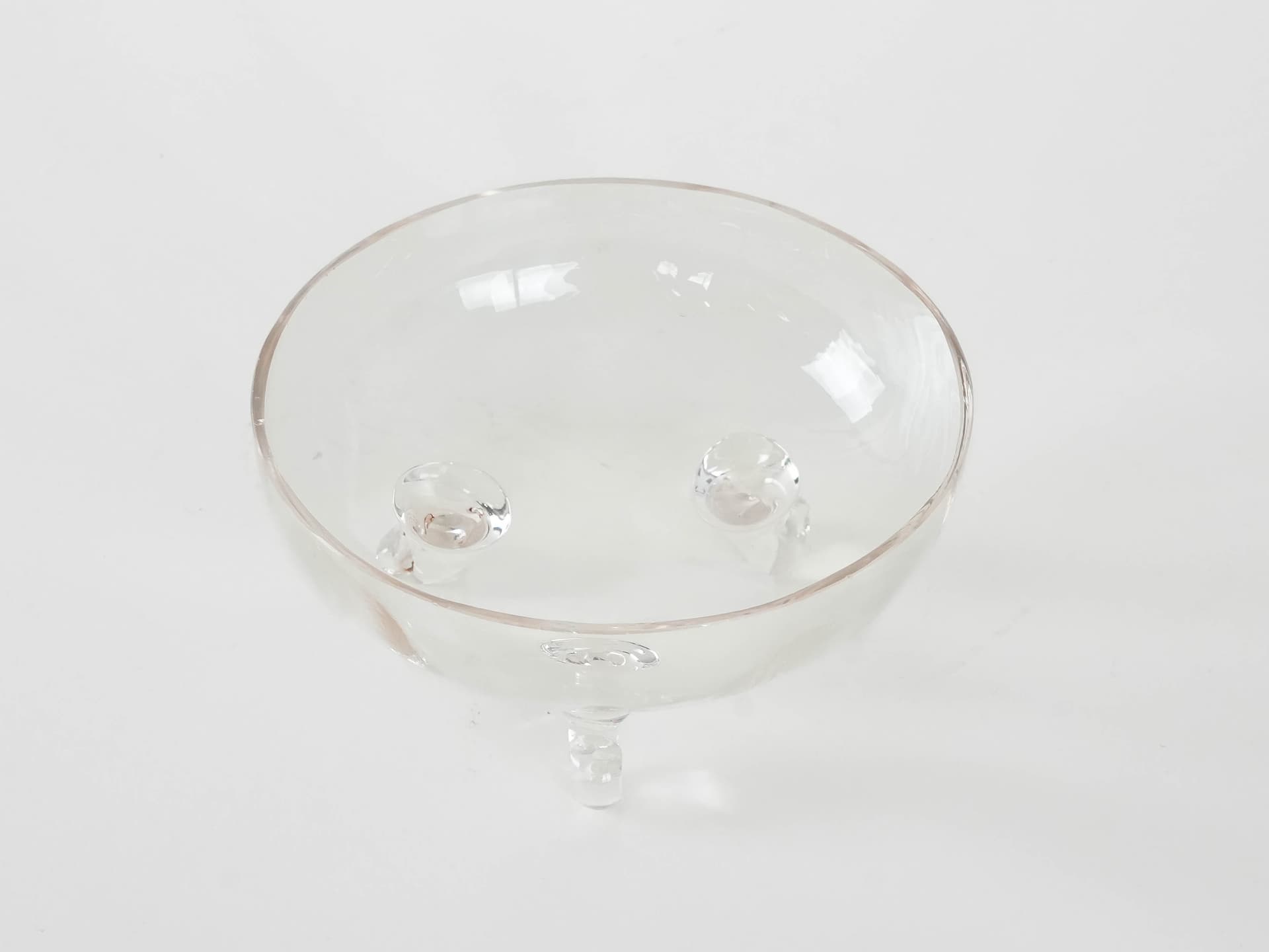 Bowl, transparent glass, Denmark, 1970s. - 173224