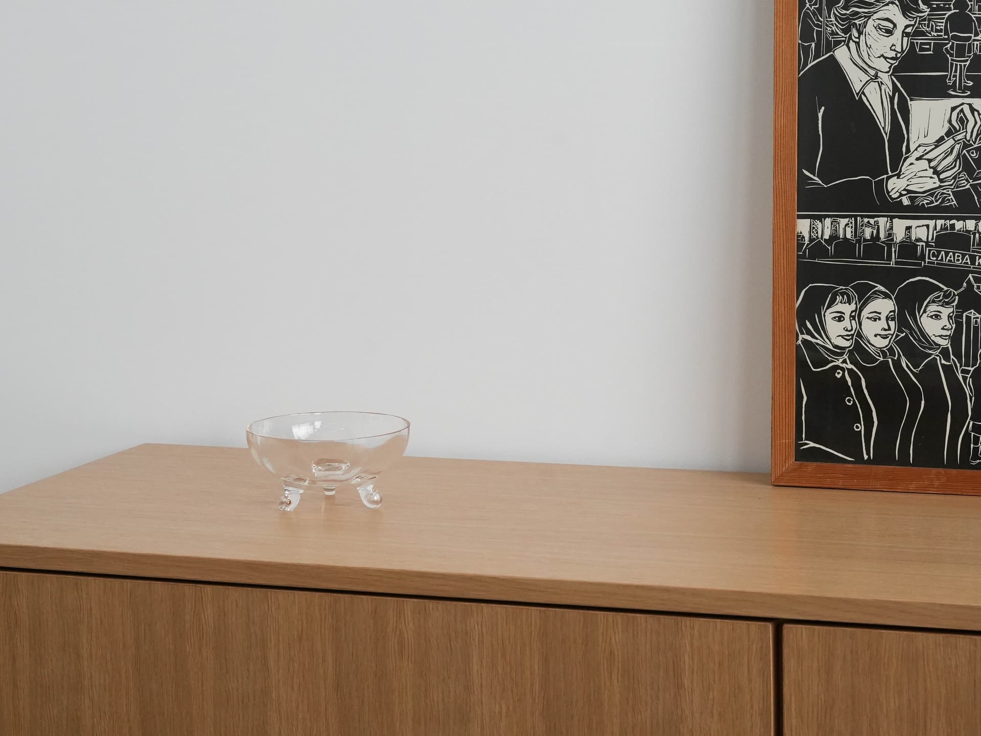 Bowl, transparent glass, Denmark, 1970s. - 173226