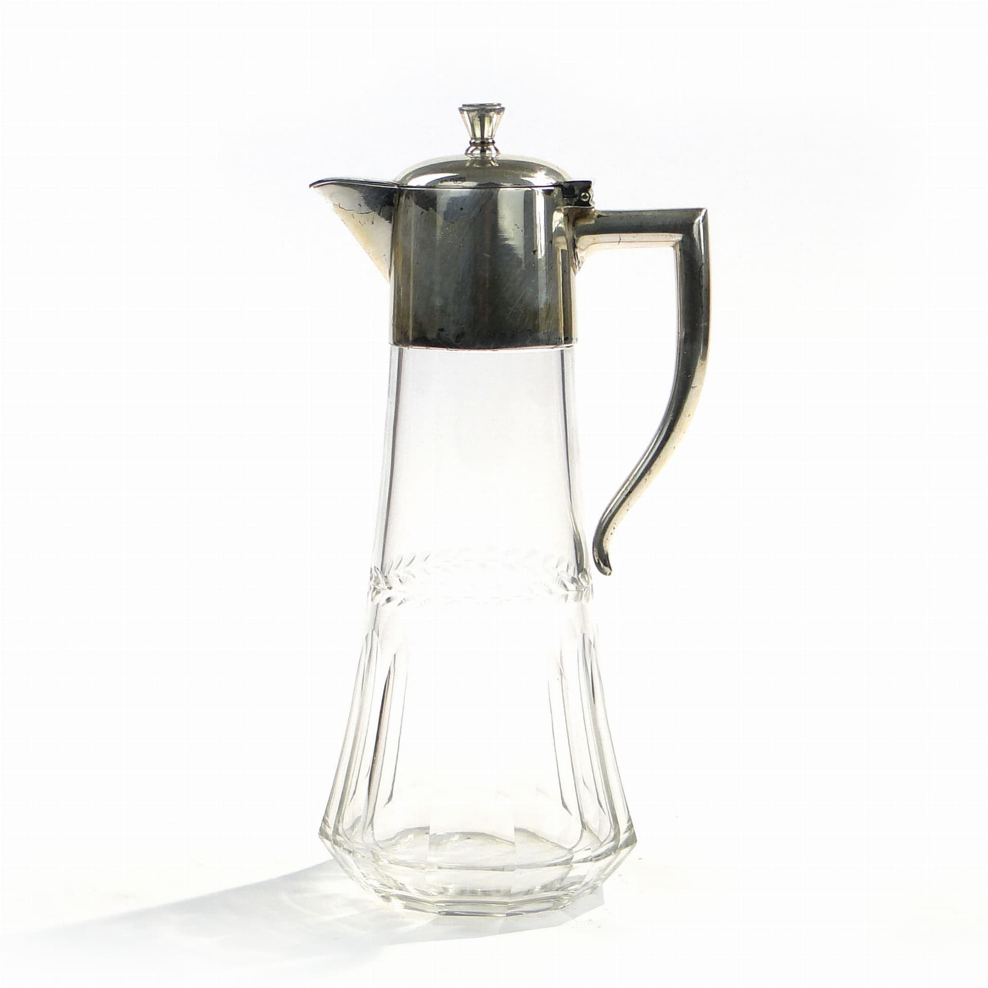 Art Nouveau Carafe, transparent, glass, WMF, Germany, 1890s - 173263