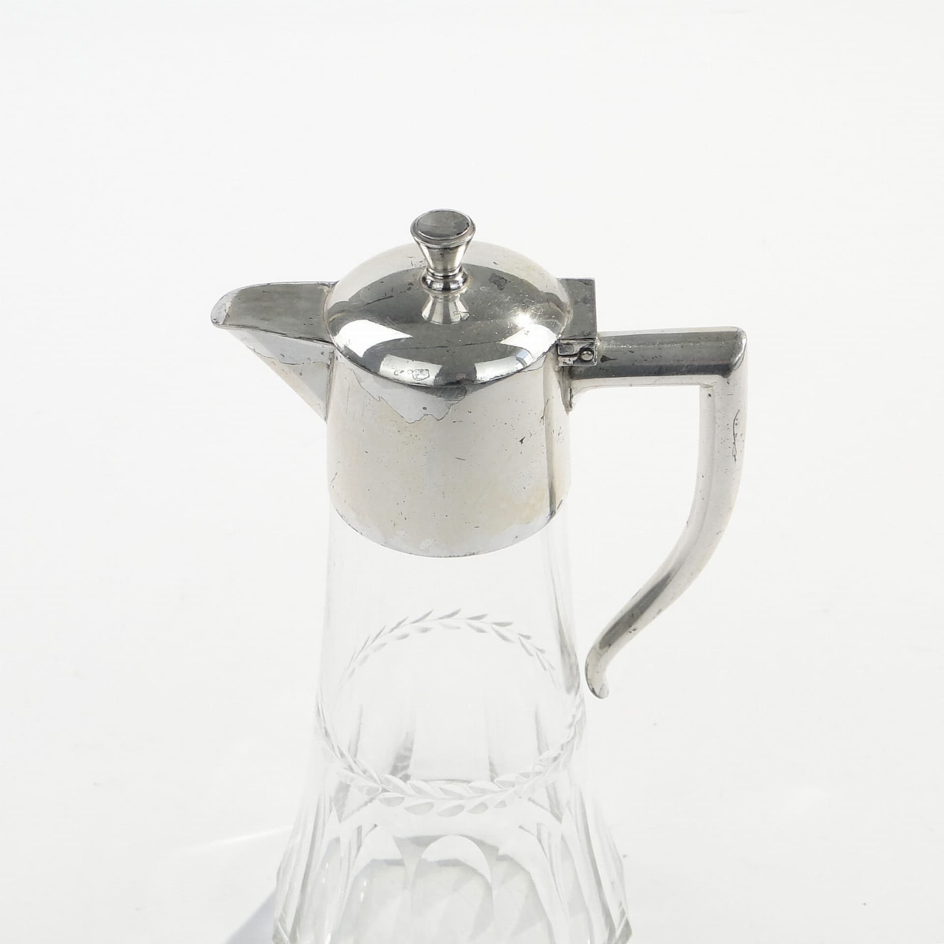 Art Nouveau Carafe, transparent, glass, WMF, Germany, 1890s - 173265