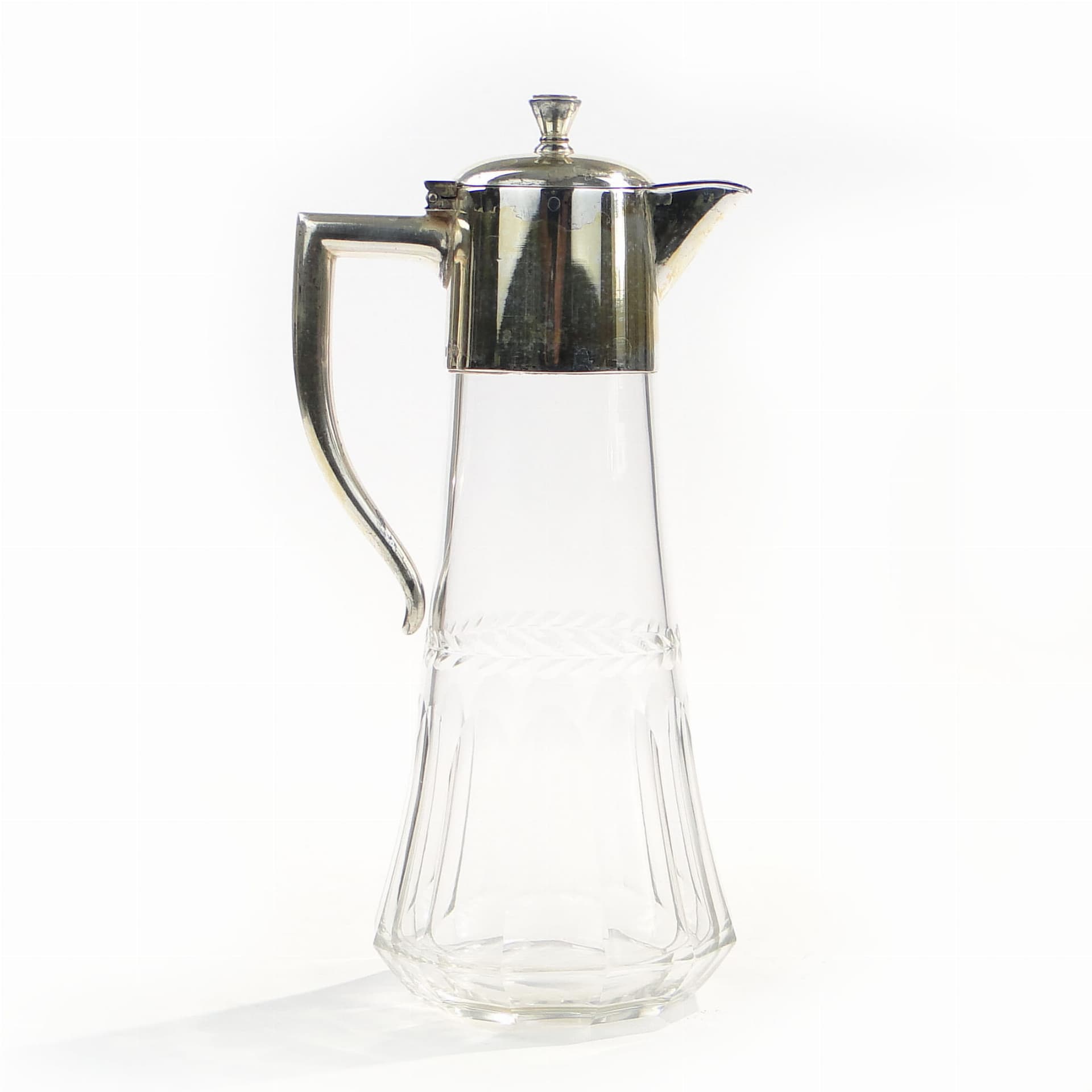 Art Nouveau Carafe, transparent, glass, WMF, Germany, 1890s - 173262