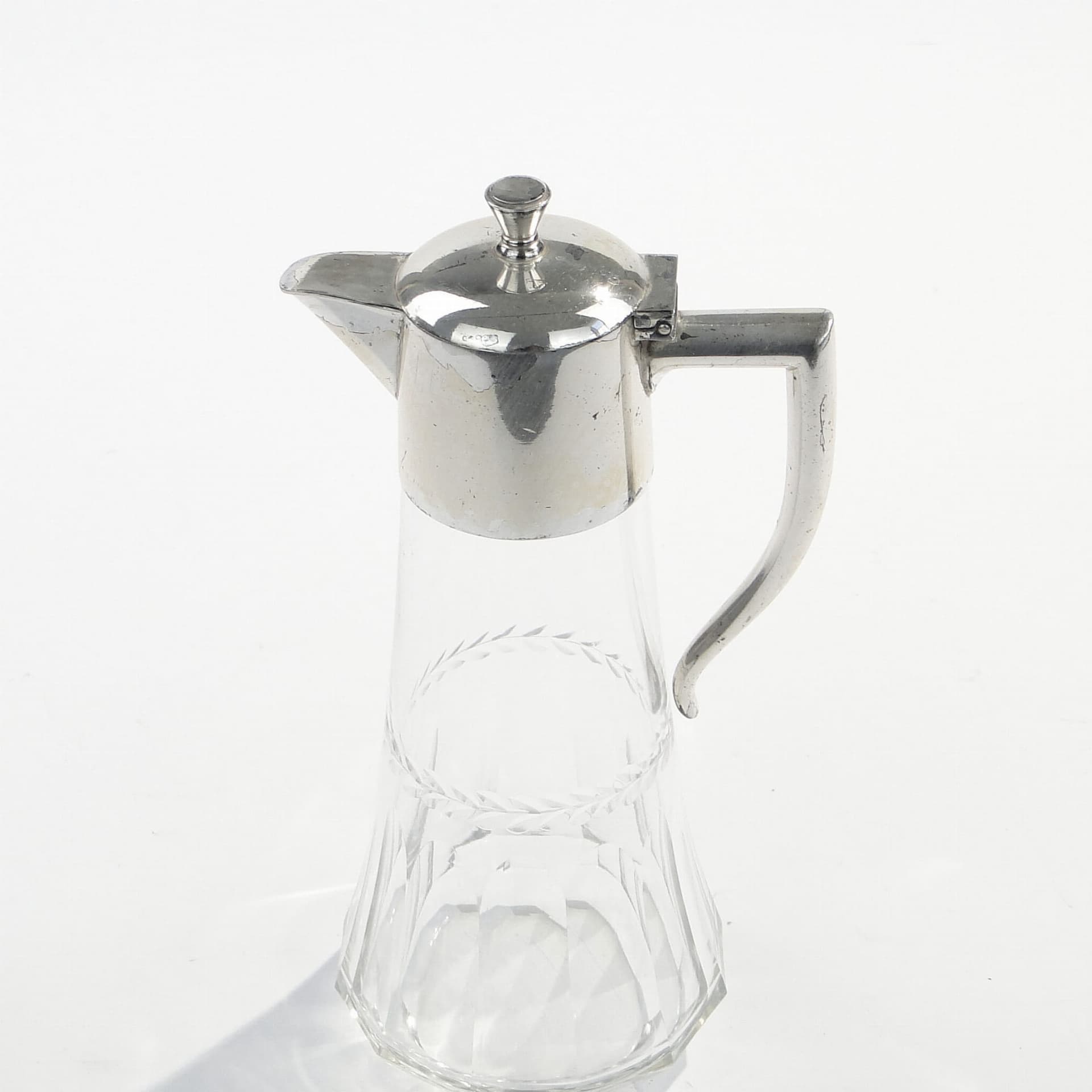 Art Nouveau Carafe, transparent, glass, WMF, Germany, 1890s - 173264