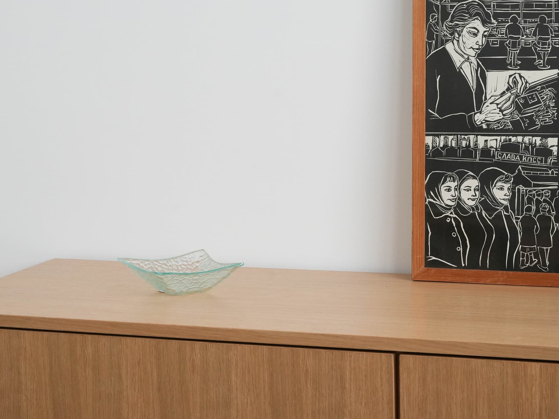 Bowl, turquoise glass, Denmark, 1970s. - 173300