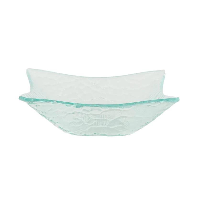 Bowl, turquoise glass, Denmark, 1970s.