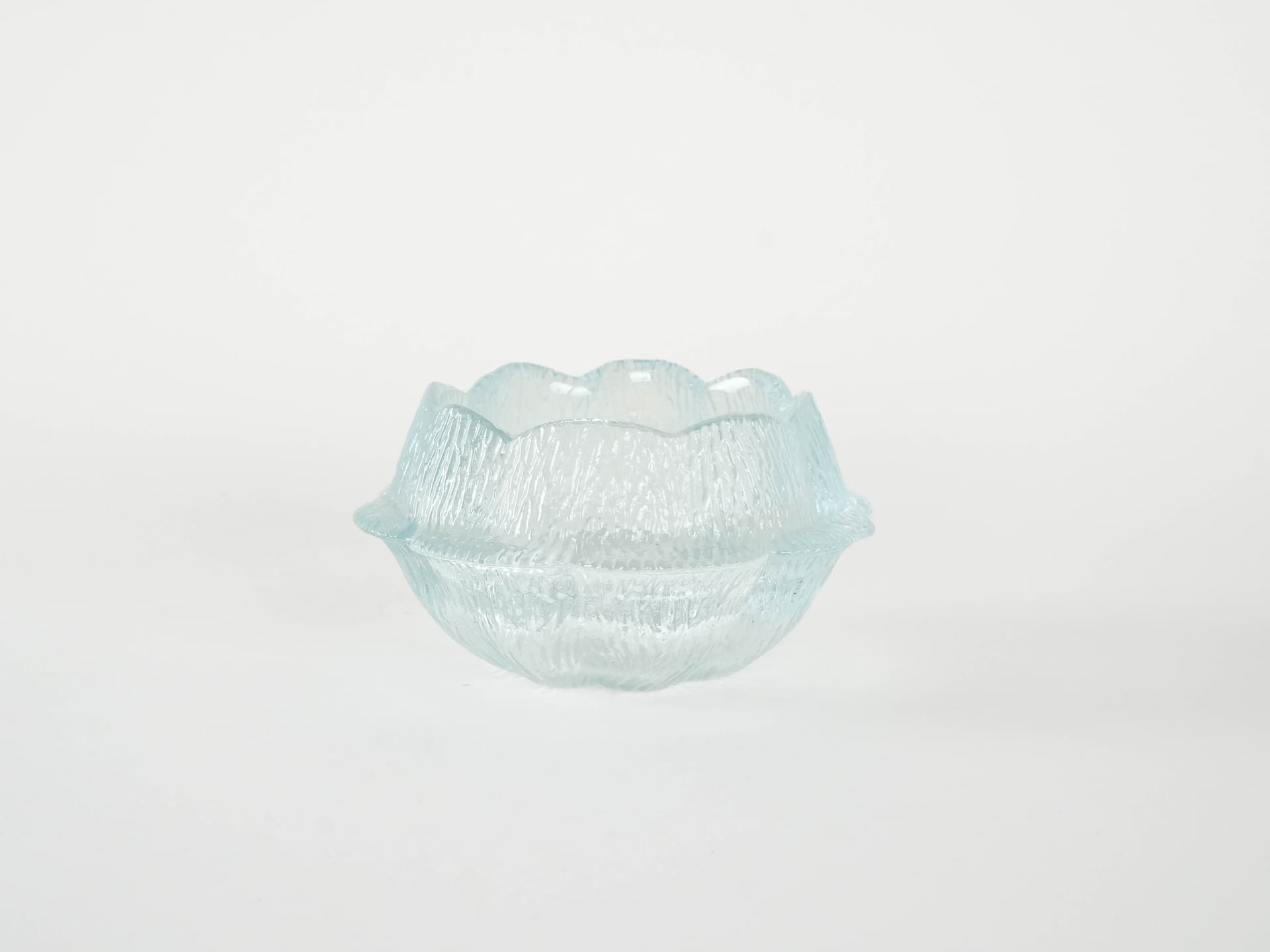 Bowl, blue glass, by S. Werner, Holmegaard, Denmark, 1980s. - 173351