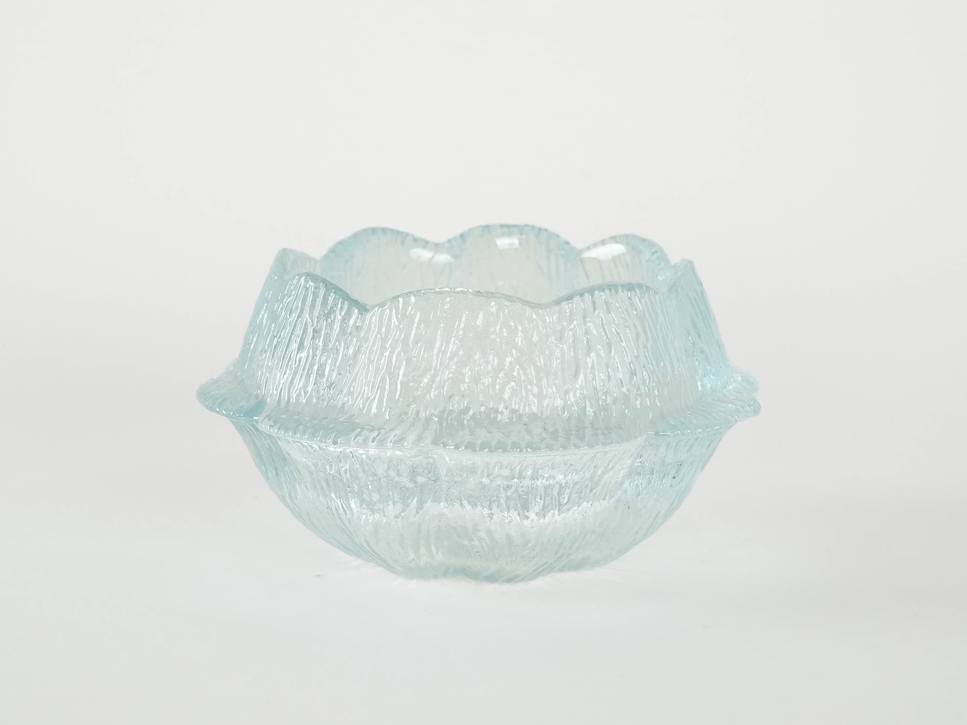 Bowl, blue glass, by S. Werner, Holmegaard, Denmark, 1980s. - 173352