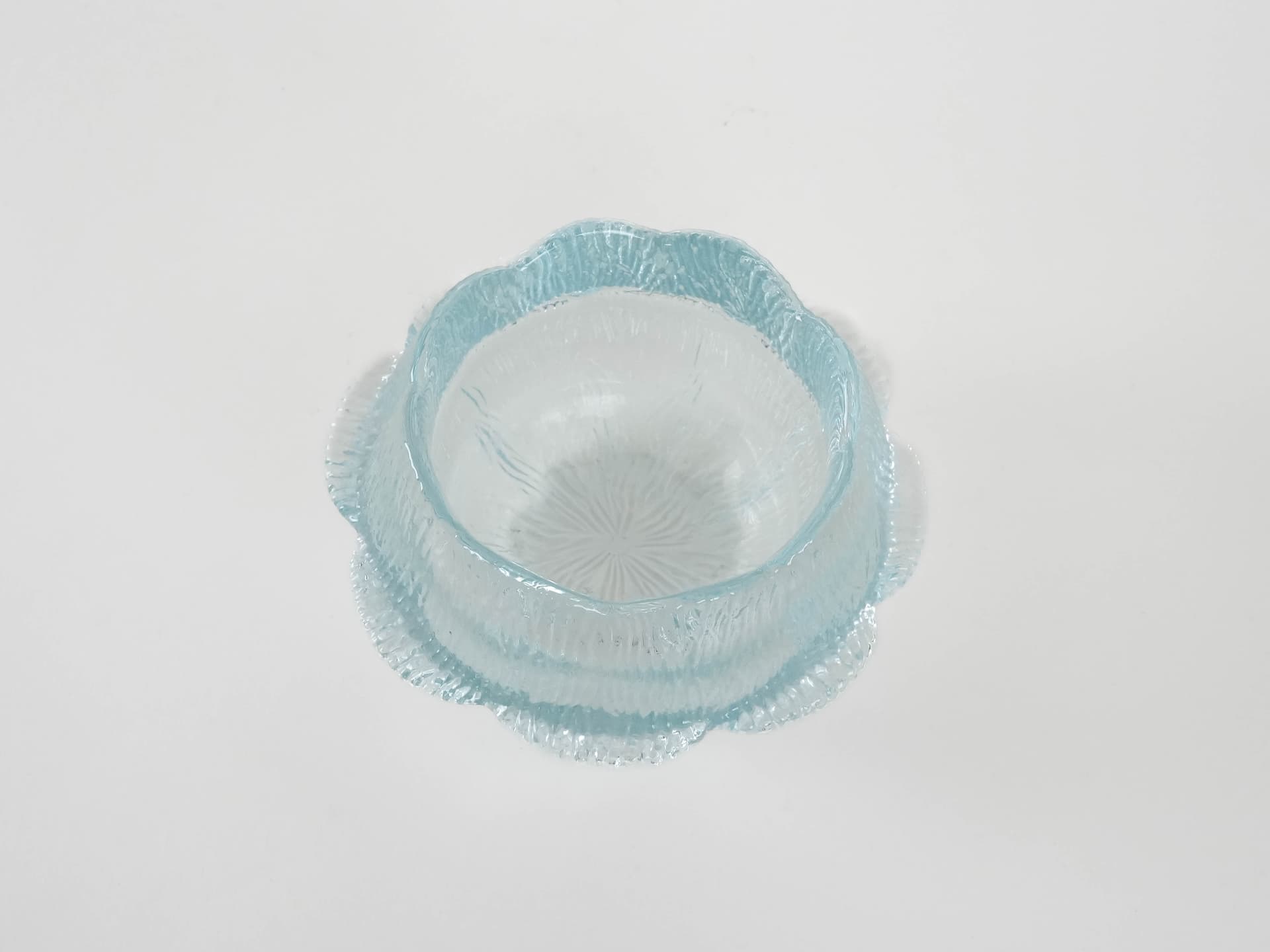 Bowl, transparent glass, by S. Werner, Holmegaard, Denmark, 1980s. - 173361