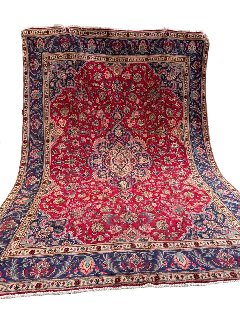 Rug Keshan 400x290 cm, red, wool, Iran