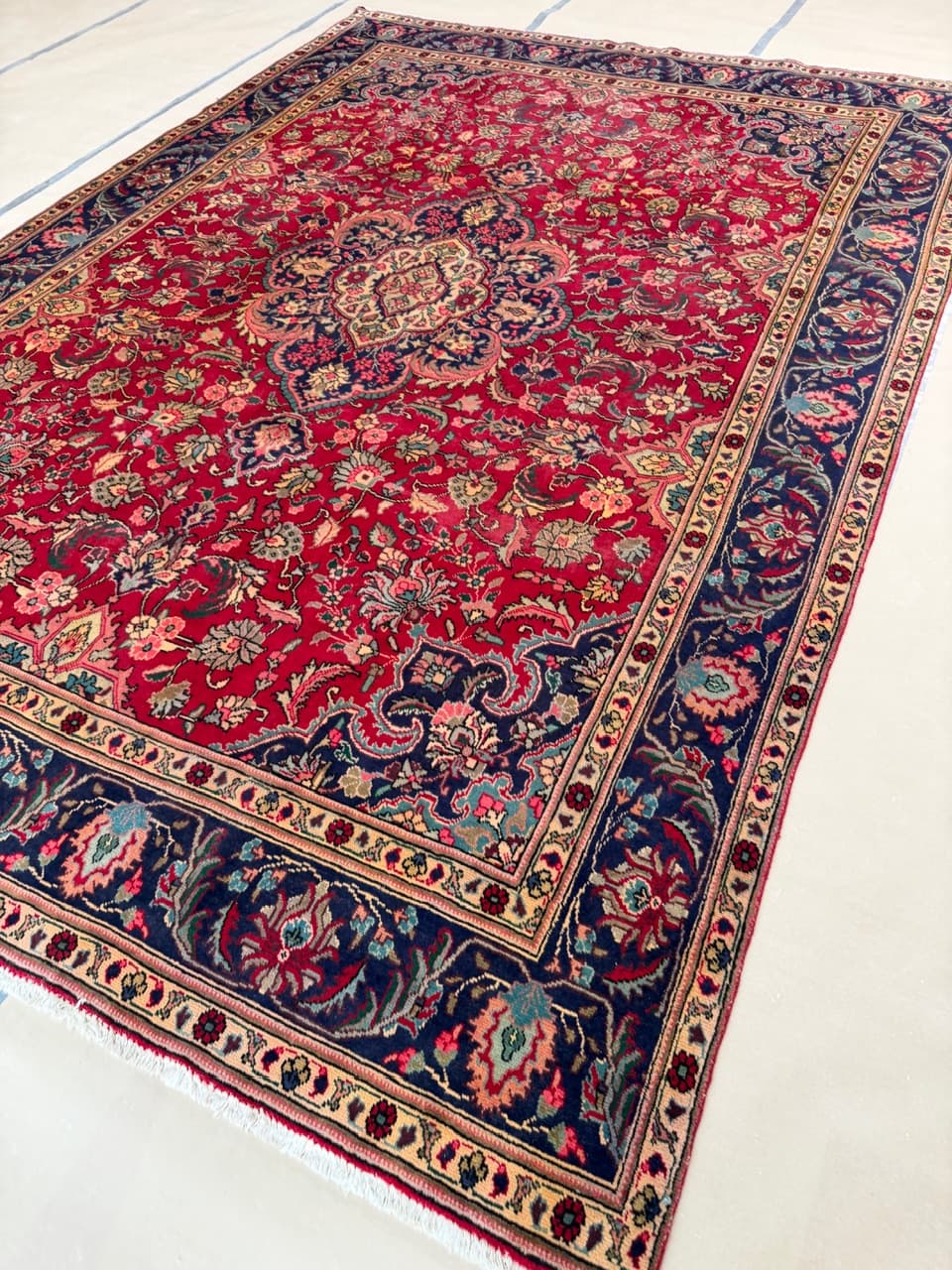 Rug Keshan 400x290 cm, red, wool, Iran - 173486