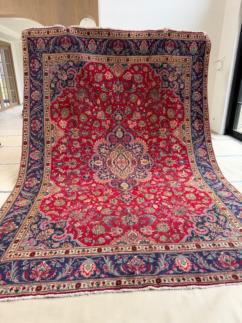 Rug Keshan 400x290 cm, red, wool, Iran - 173495
