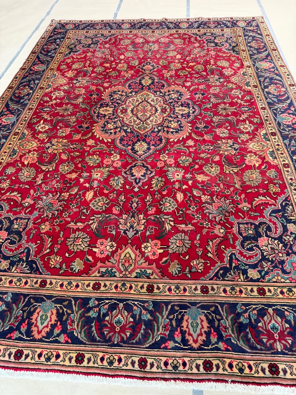 Rug Keshan 400x290 cm, red, wool, Iran - 173493