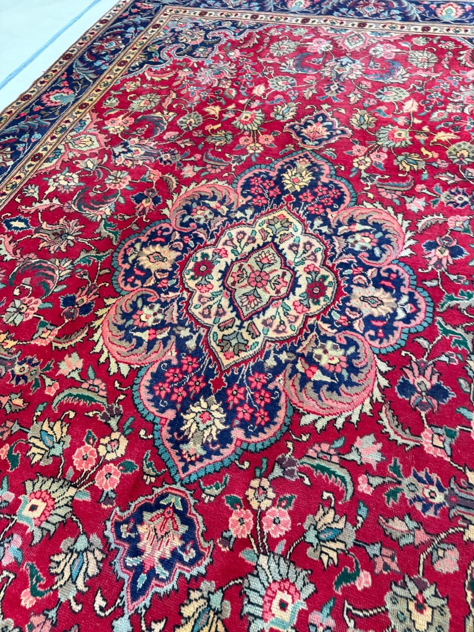 Rug Keshan 400x290 cm, red, wool, Iran - 173488