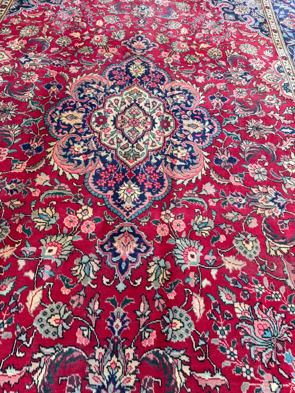 Rug Keshan 400x290 cm, red, wool, Iran - 173494