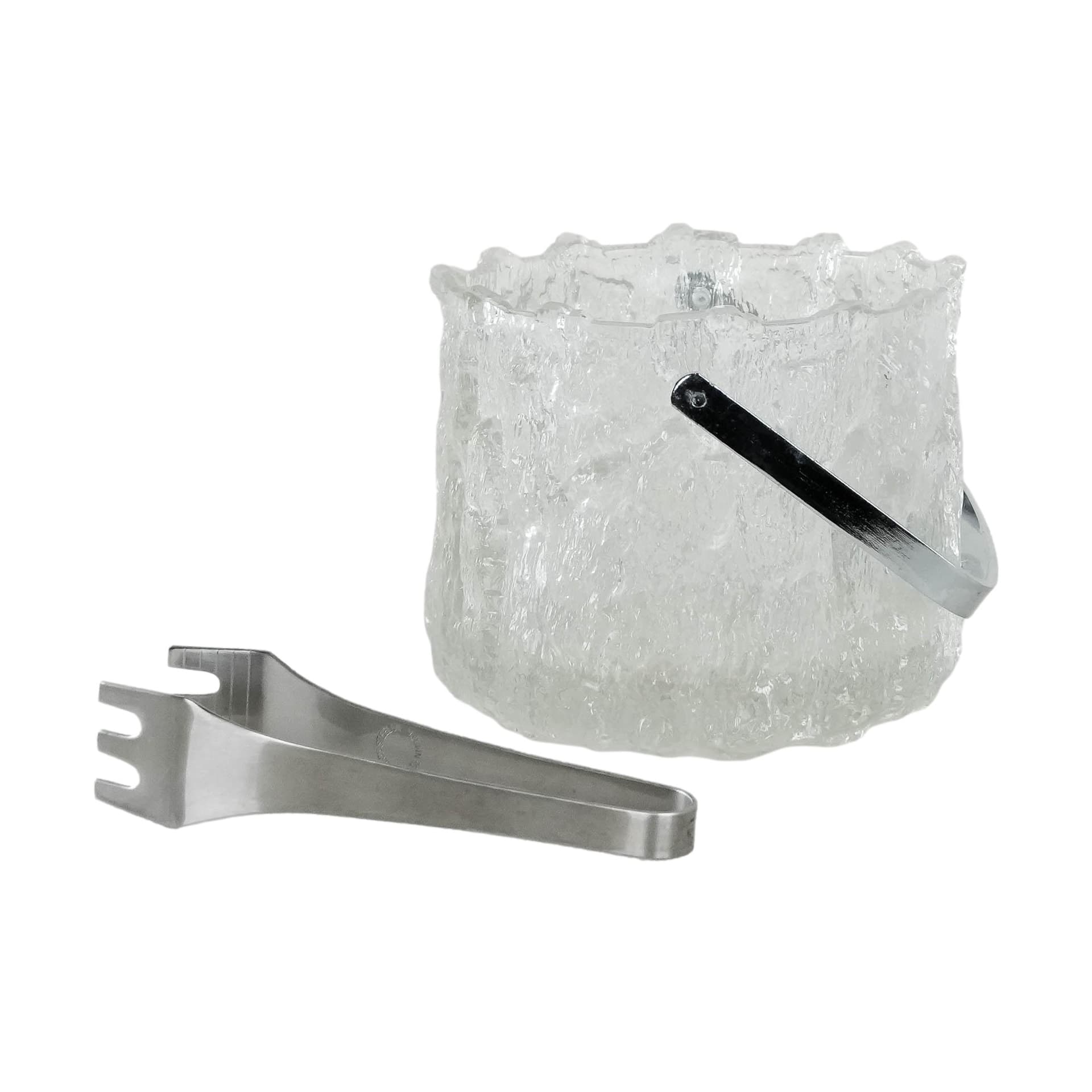 Kubełek na lód, szkło transparentne, Pukeberg, Szwecja, lata 70. - 173628