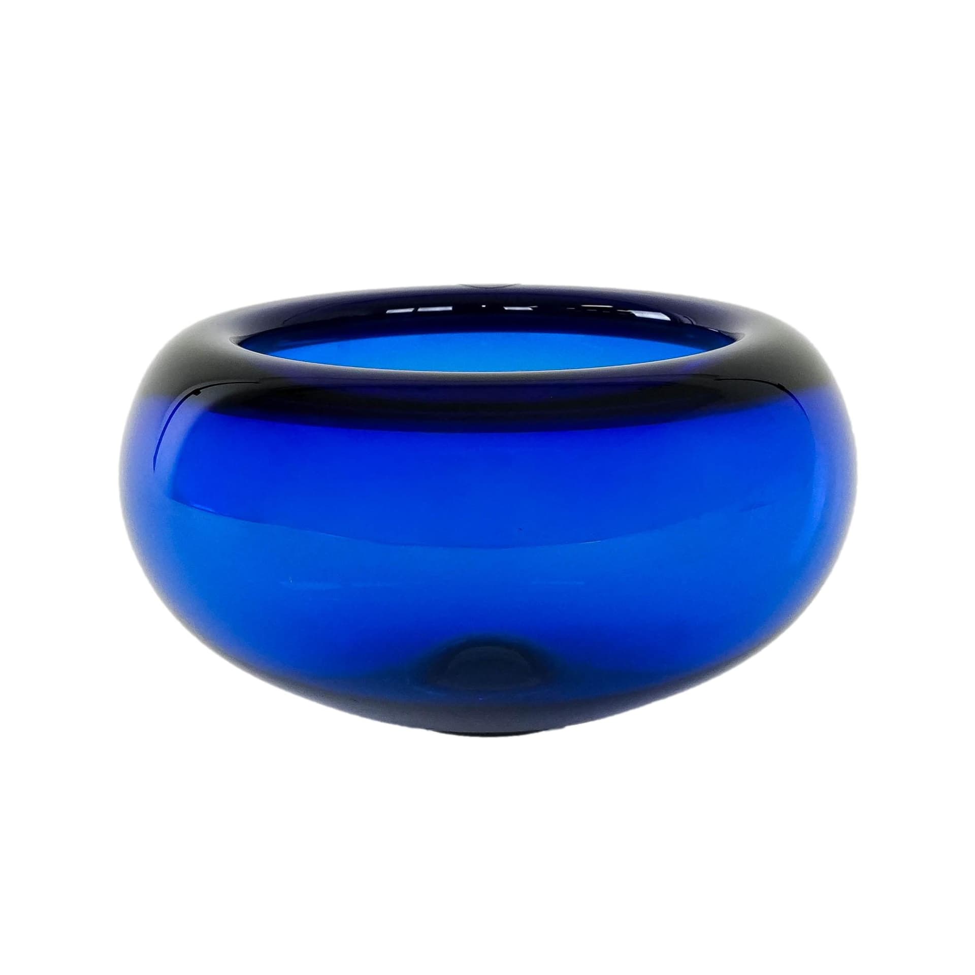Bowl, cobalt blue glass, by P. Lütken, Holmegaard, Denmark, 1960s. - 173694