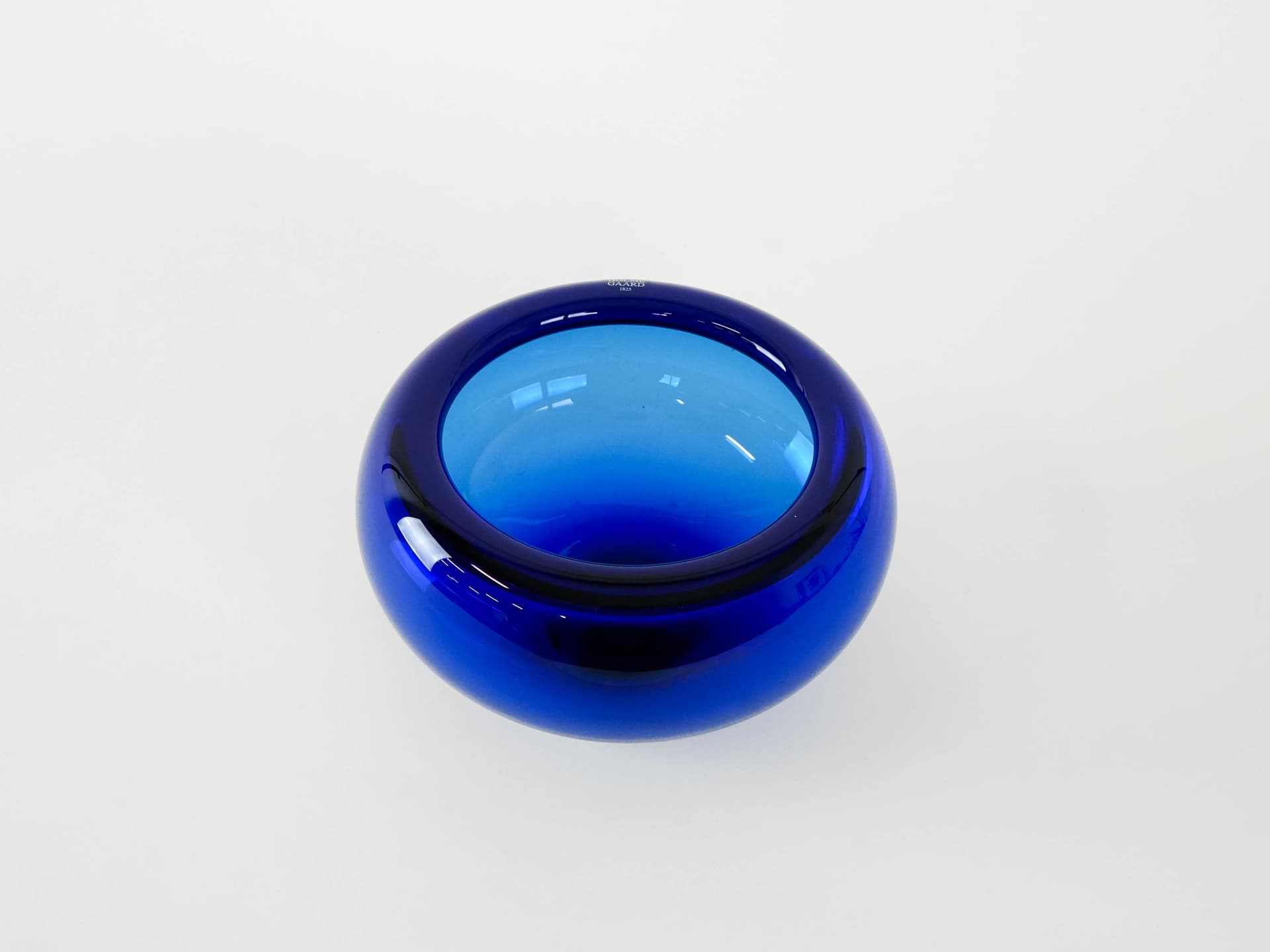Bowl, cobalt blue glass, by P. Lütken, Holmegaard, Denmark, 1960s. - 173696