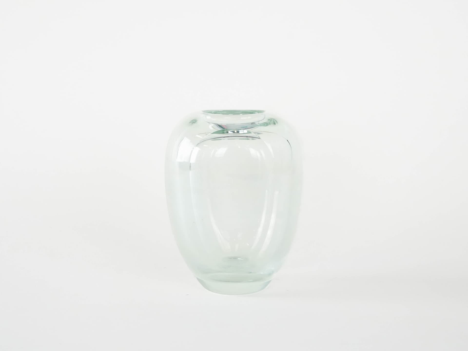 Vase, transparent glass, Holmegaard, Denmark, 1960s. - 173709