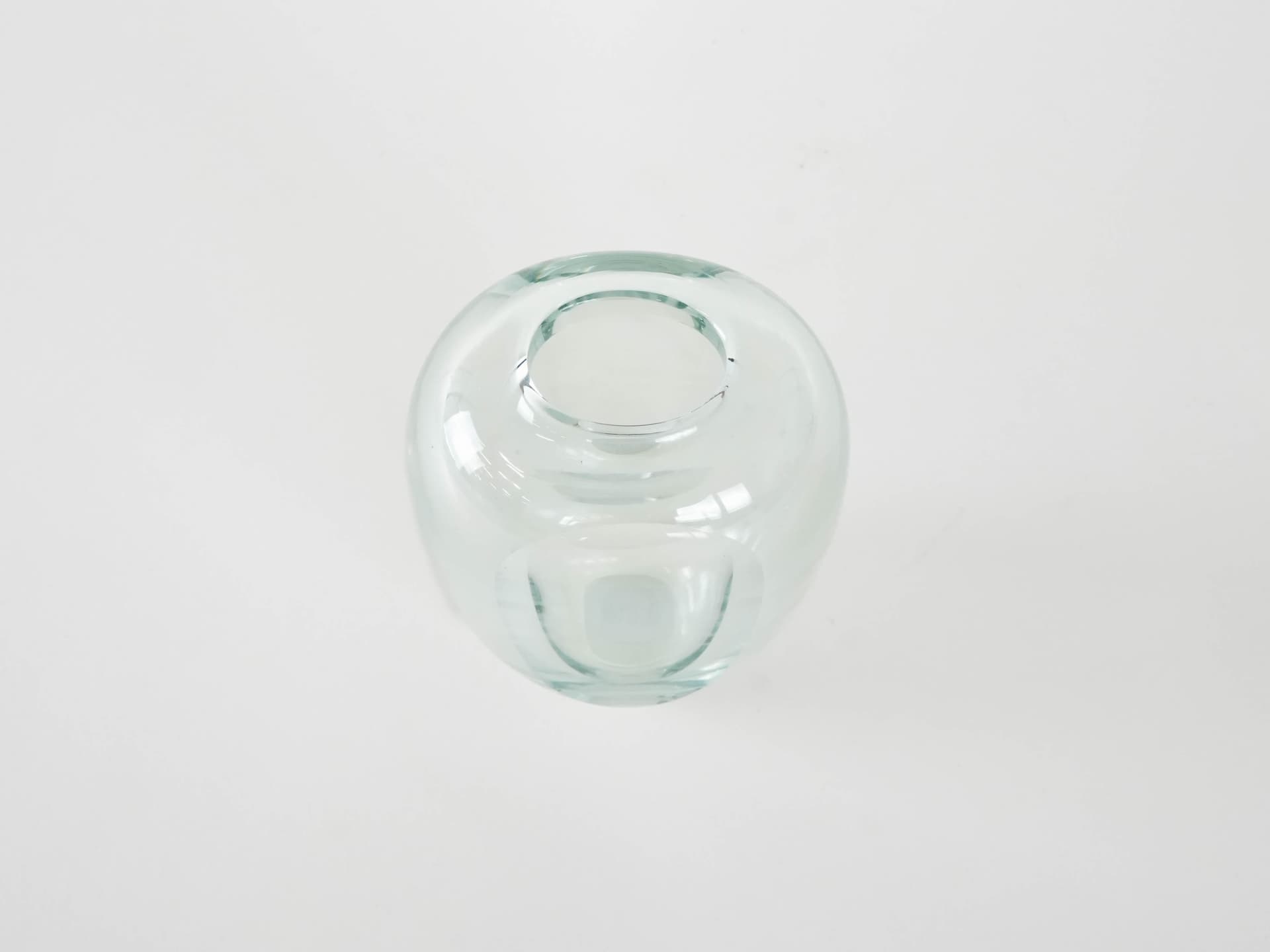 Vase, transparent glass, Holmegaard, Denmark, 1960s. - 173712