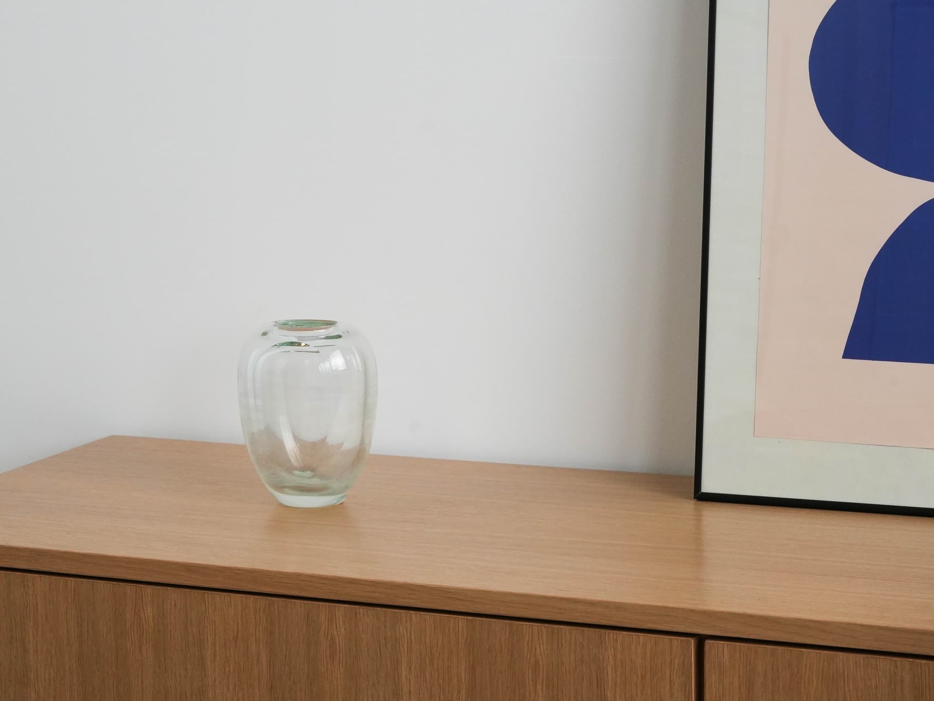 Vase, transparent glass, Holmegaard, Denmark, 1960s. - 173713