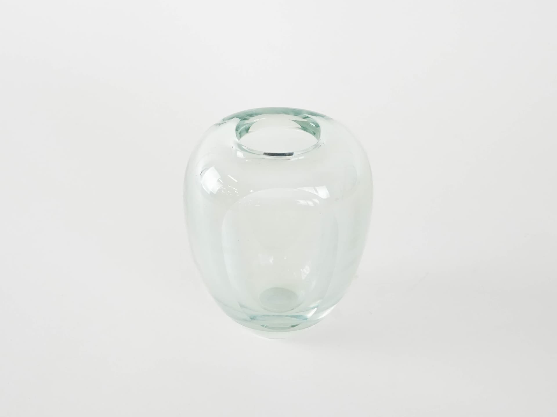 Vase, transparent glass, Holmegaard, Denmark, 1960s. - 173711