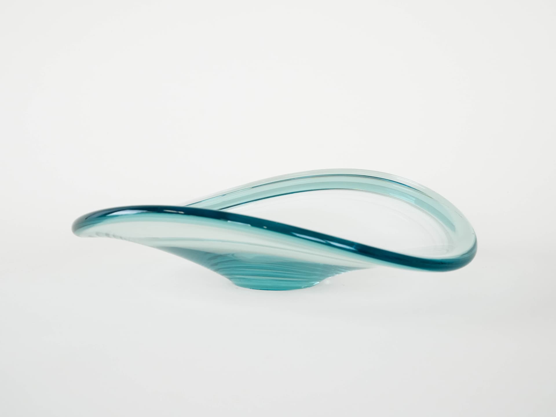 Centerpiece, transparent crystal, Royal Copenhagen, Denmark, 1960s. - 173718