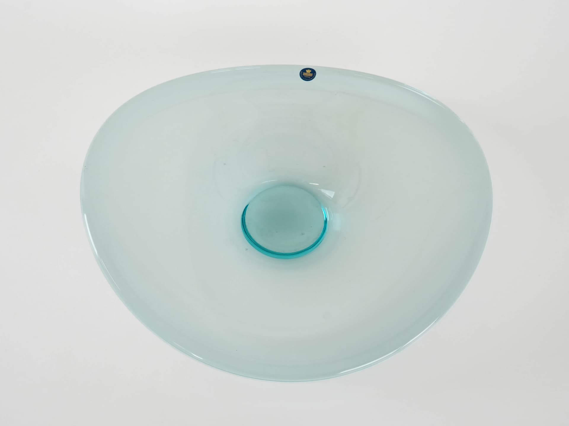 Centerpiece, transparent crystal, Royal Copenhagen, Denmark, 1960s. - 173717