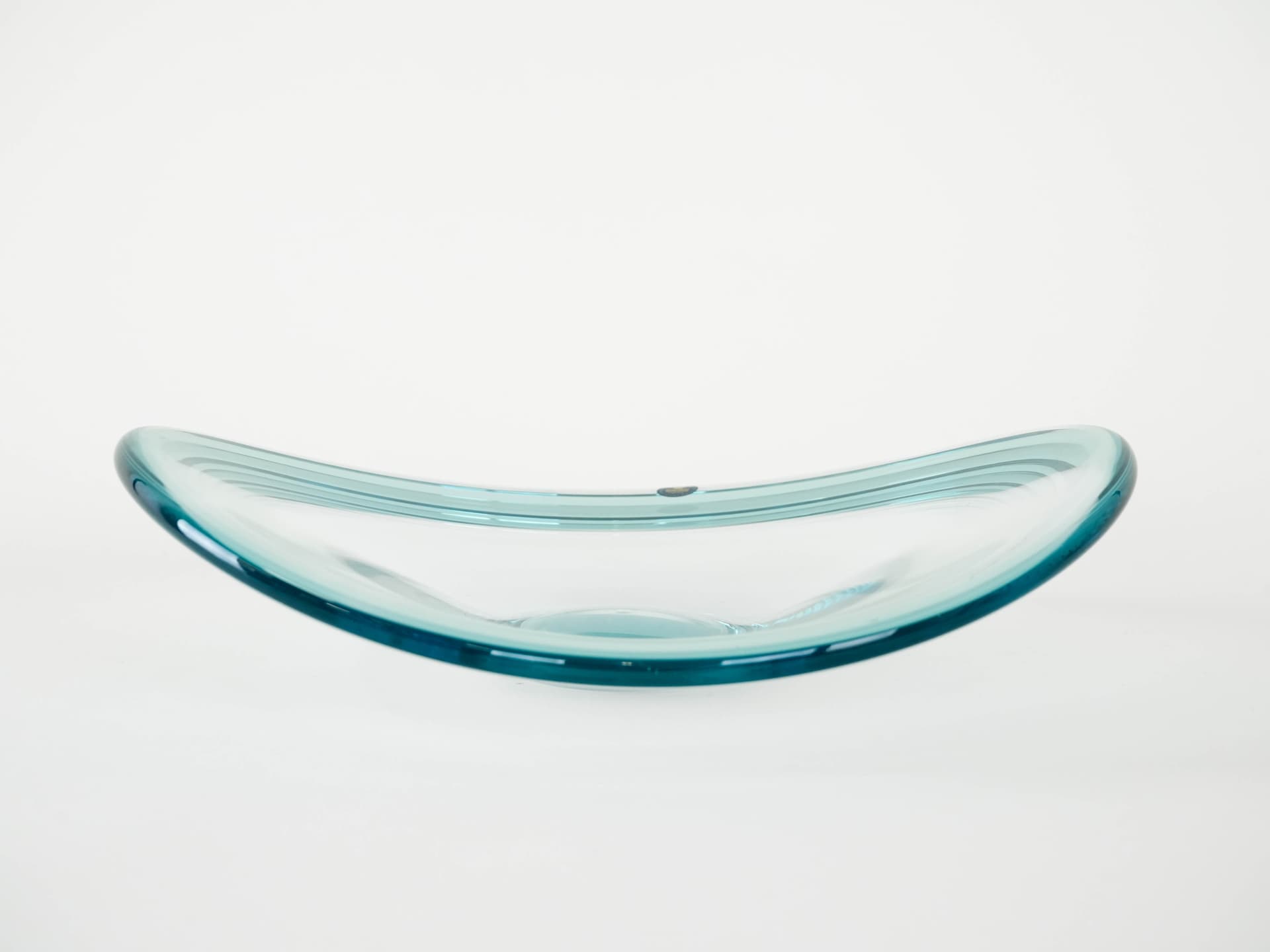 Centerpiece, transparent crystal, Royal Copenhagen, Denmark, 1960s. - 173719