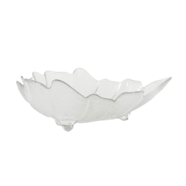 Bowl Leaf, transparent glass, Denmark, 1970s. - DIMENSION