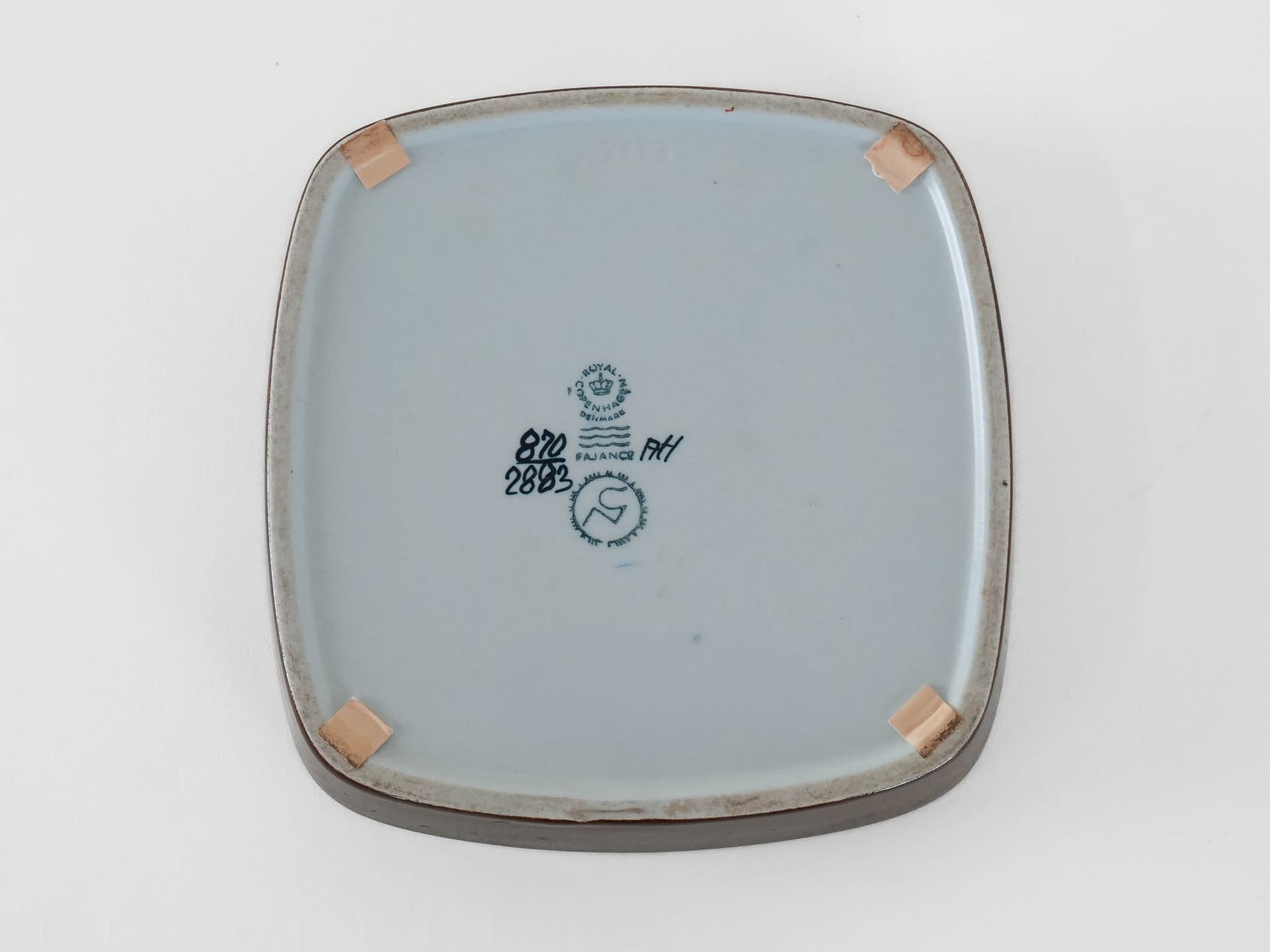 Bowl Baca, brown, ceramics, by N. Thorsson, Royal Copenhagen, Denmark, 1970s. - 173931