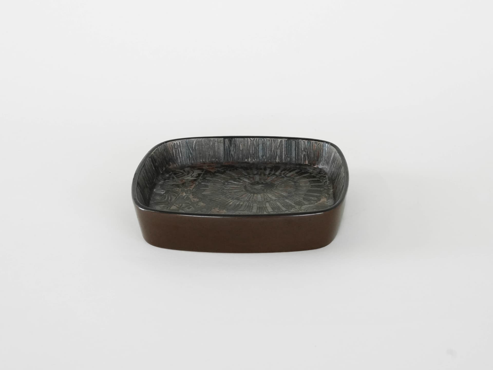 Bowl Baca, brown, ceramics, by N. Thorsson, Royal Copenhagen, Denmark, 1970s. - 173929