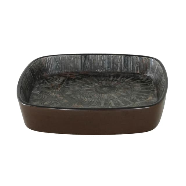 Bowl Baca, brown, ceramics, by N. Thorsson, Royal Copenhagen, Denmark, 1970s. - DIMENSION