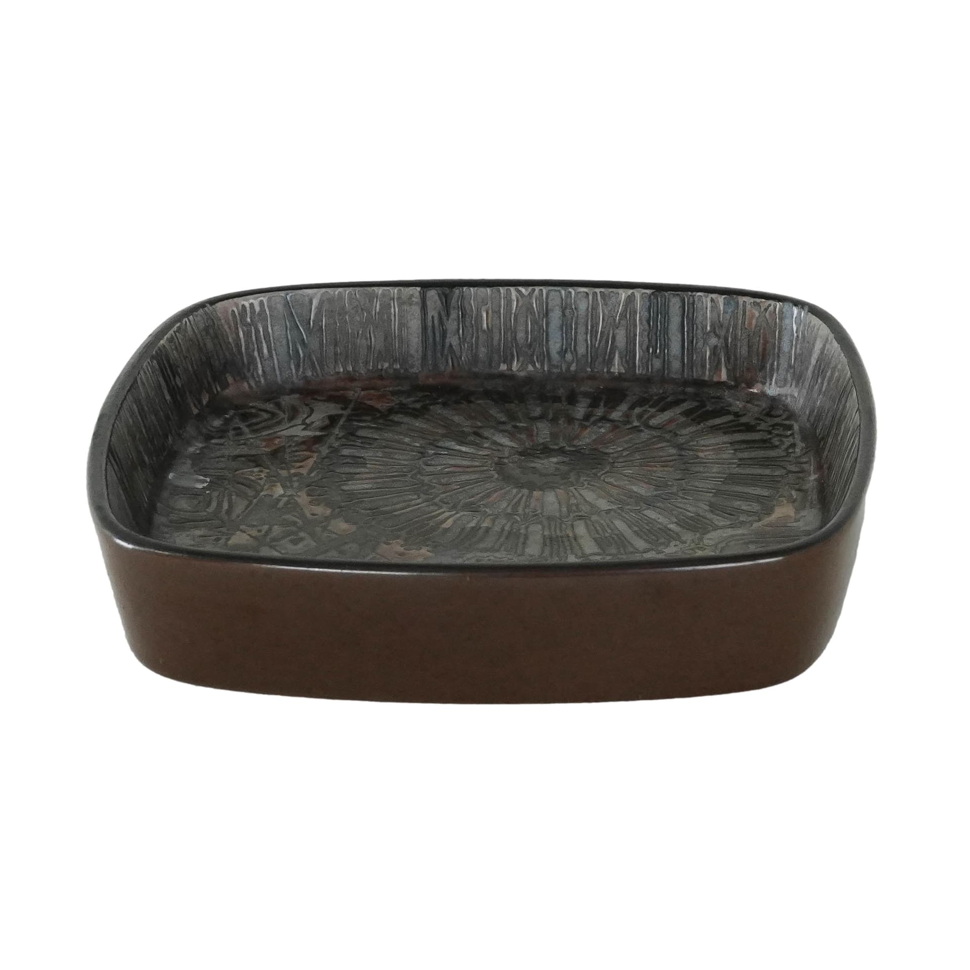 Bowl Baca, brown, ceramics, by N. Thorsson, Royal Copenhagen, Denmark, 1970s. - 173928