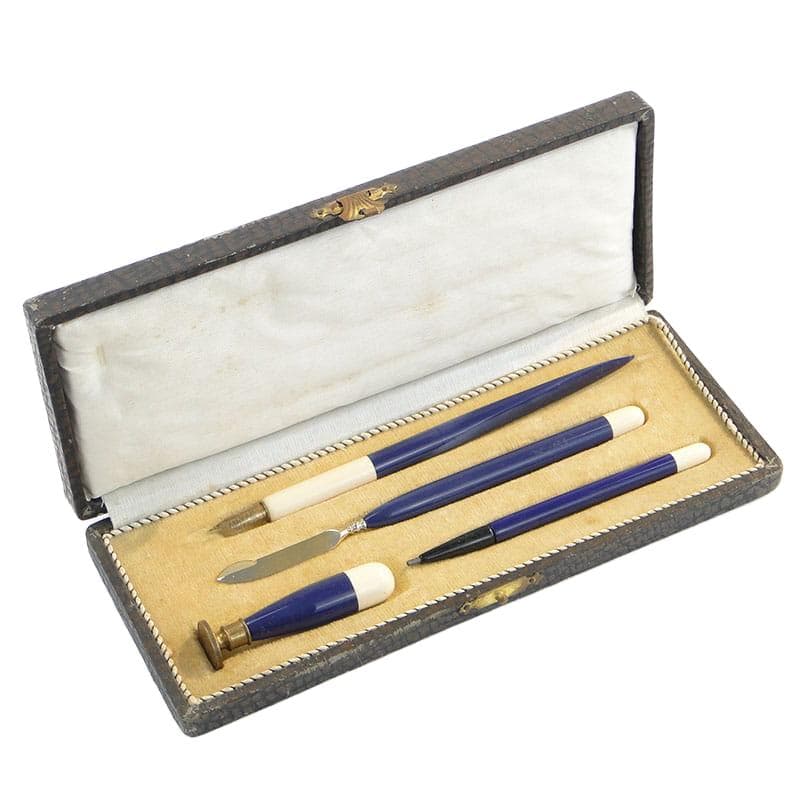 Writing set, Art Deco, multicolor, Bakelite brass, 1920s.
