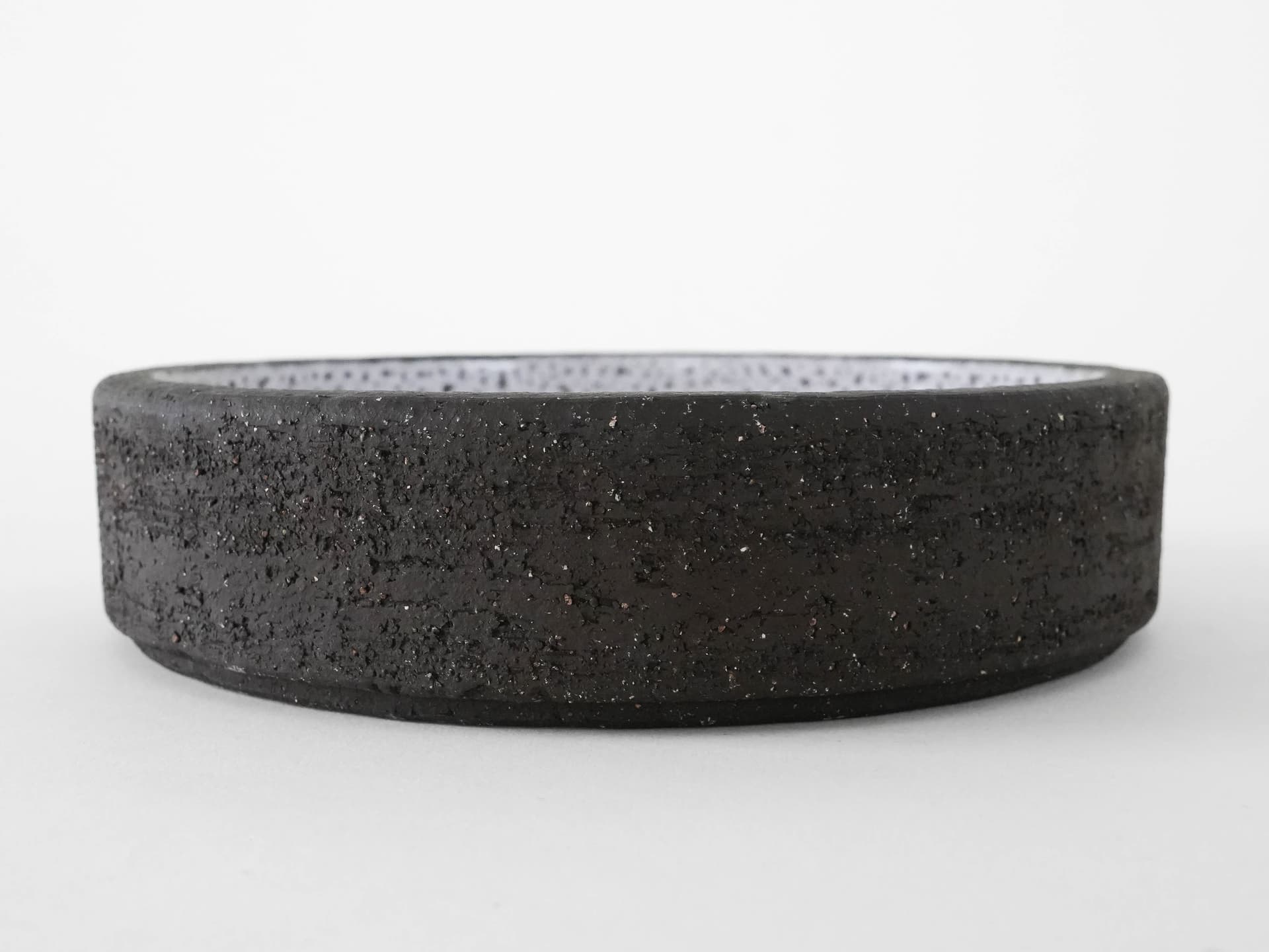 Decorative bowl, black, ceramics, Denmark, 1960s. - 173989
