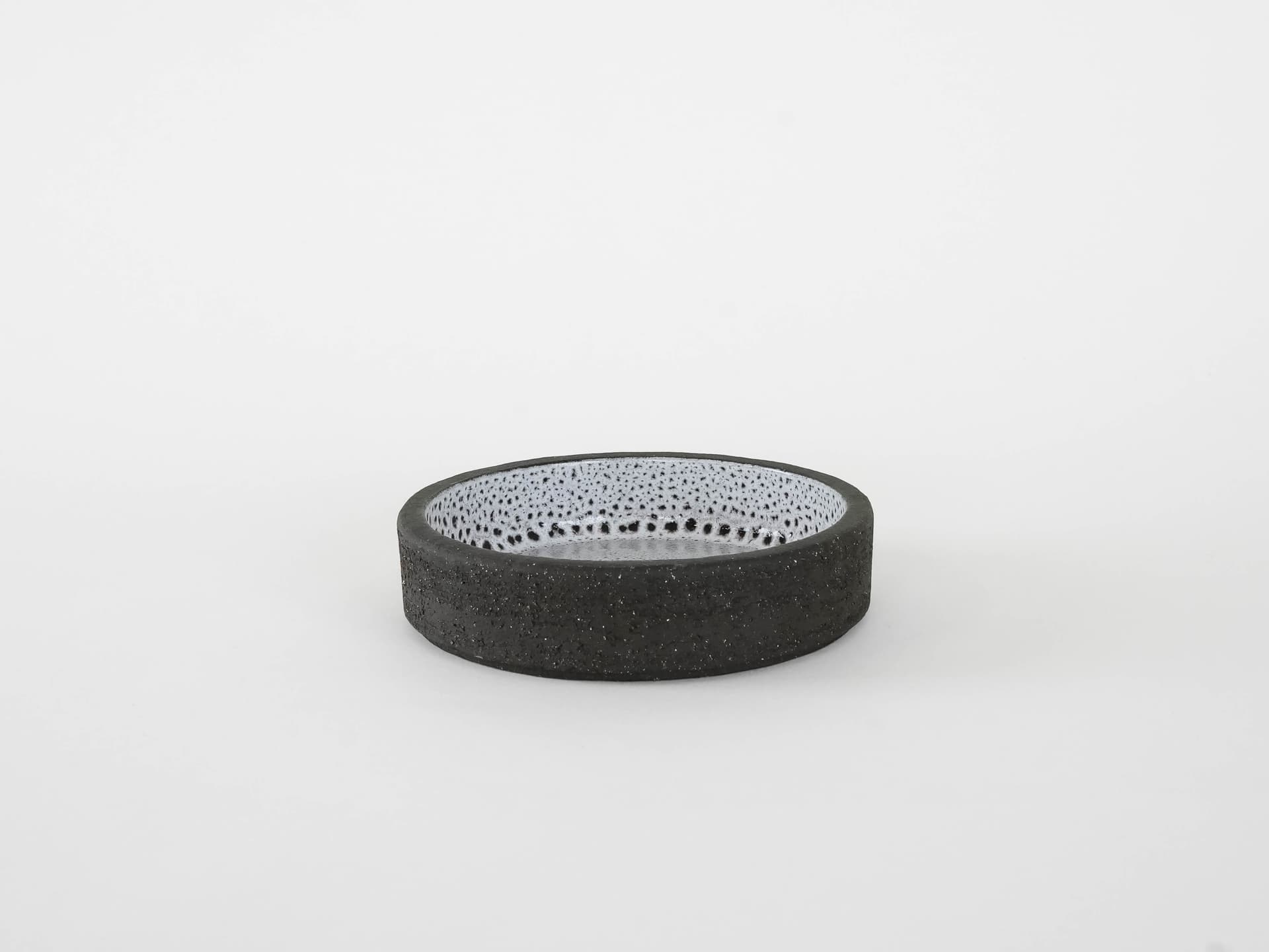 Decorative bowl, black, ceramics, Denmark, 1960s. - 173990