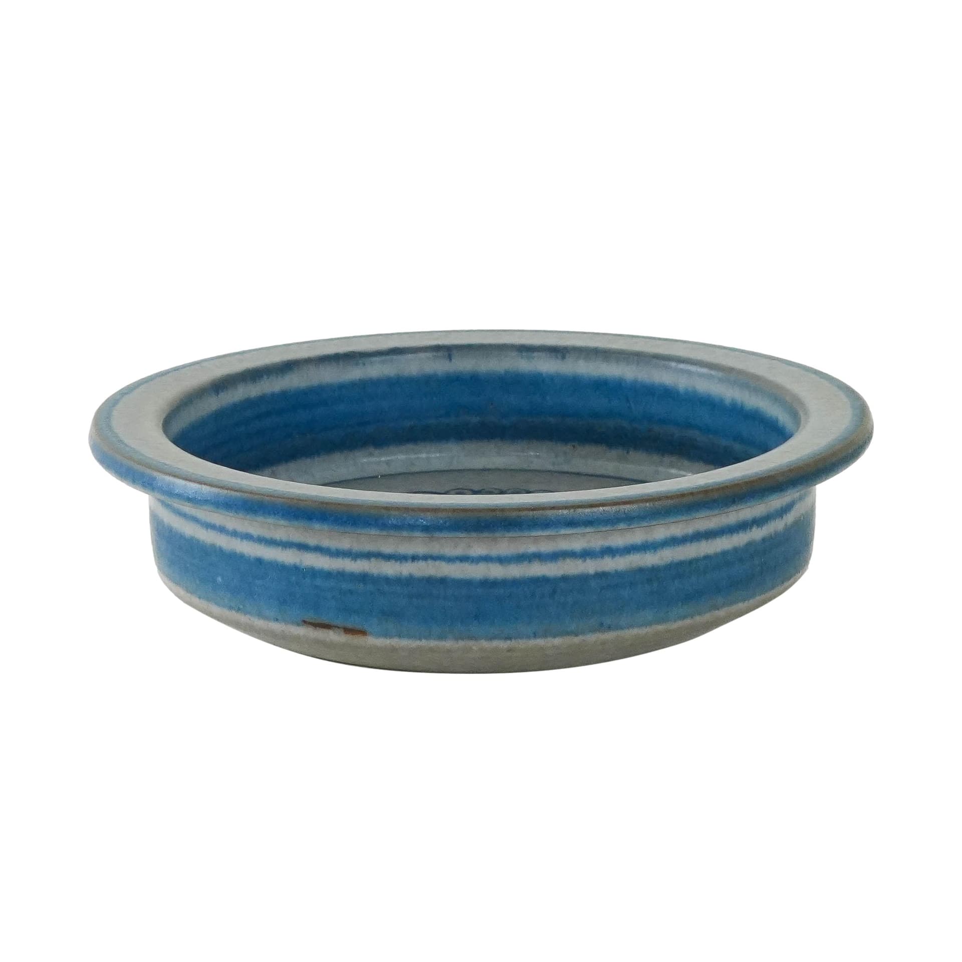 Bowl, blue stoneware, by M. Starck, Michael Andersen & Søn, Denmark, 1960s. - 173995